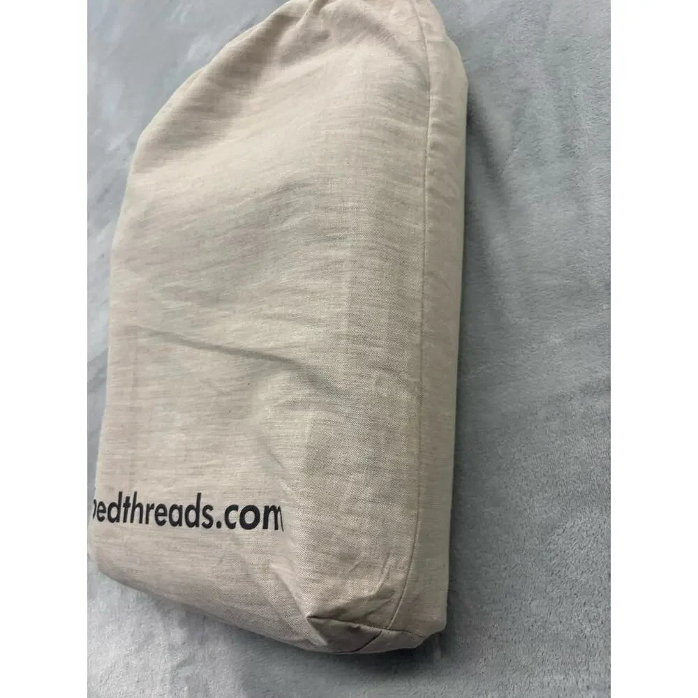 Bed Threads 100% French Flax Linen Duvet Cover Full/Queen In cacao & Hazelnut